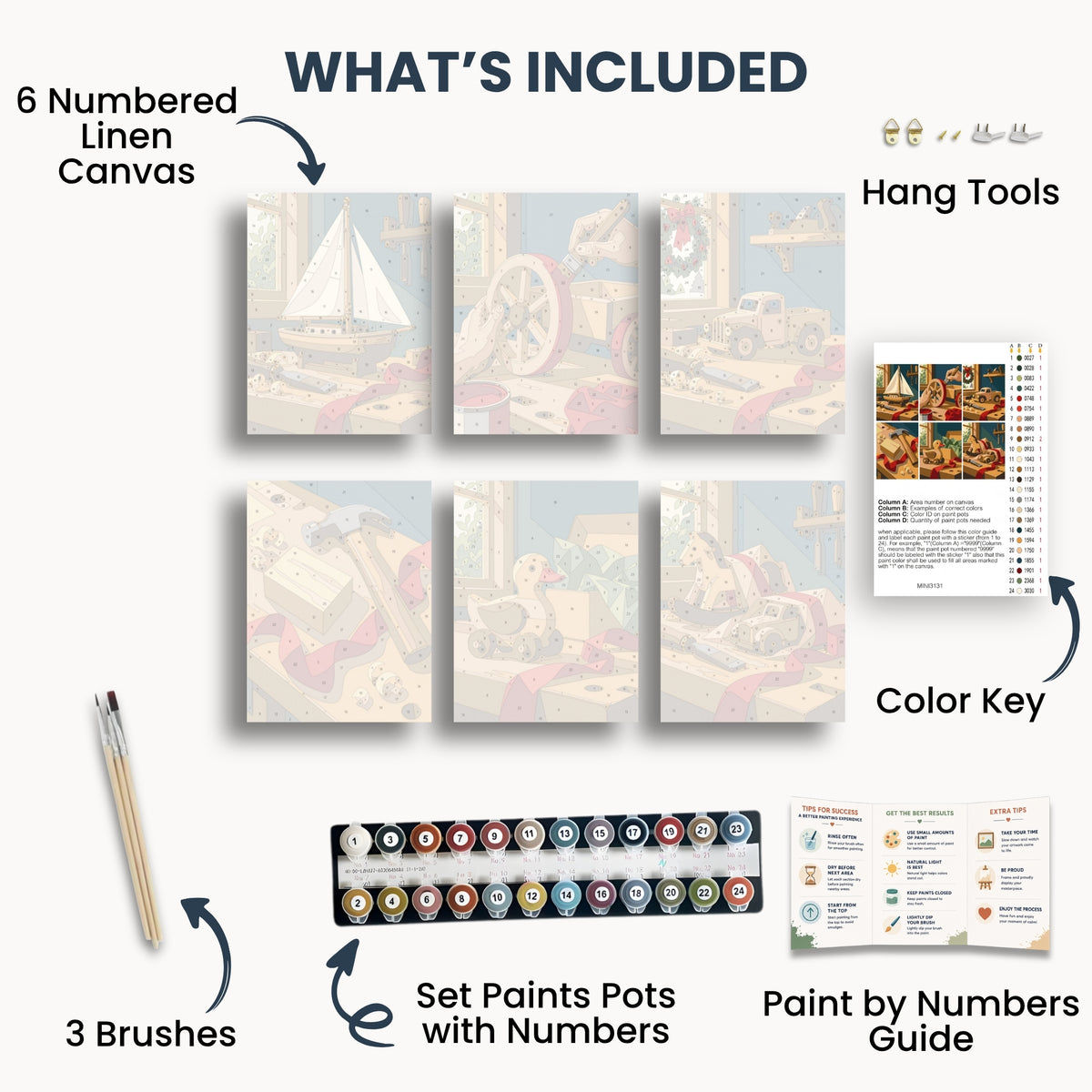 Wooden Toys | 6 Mini Kits