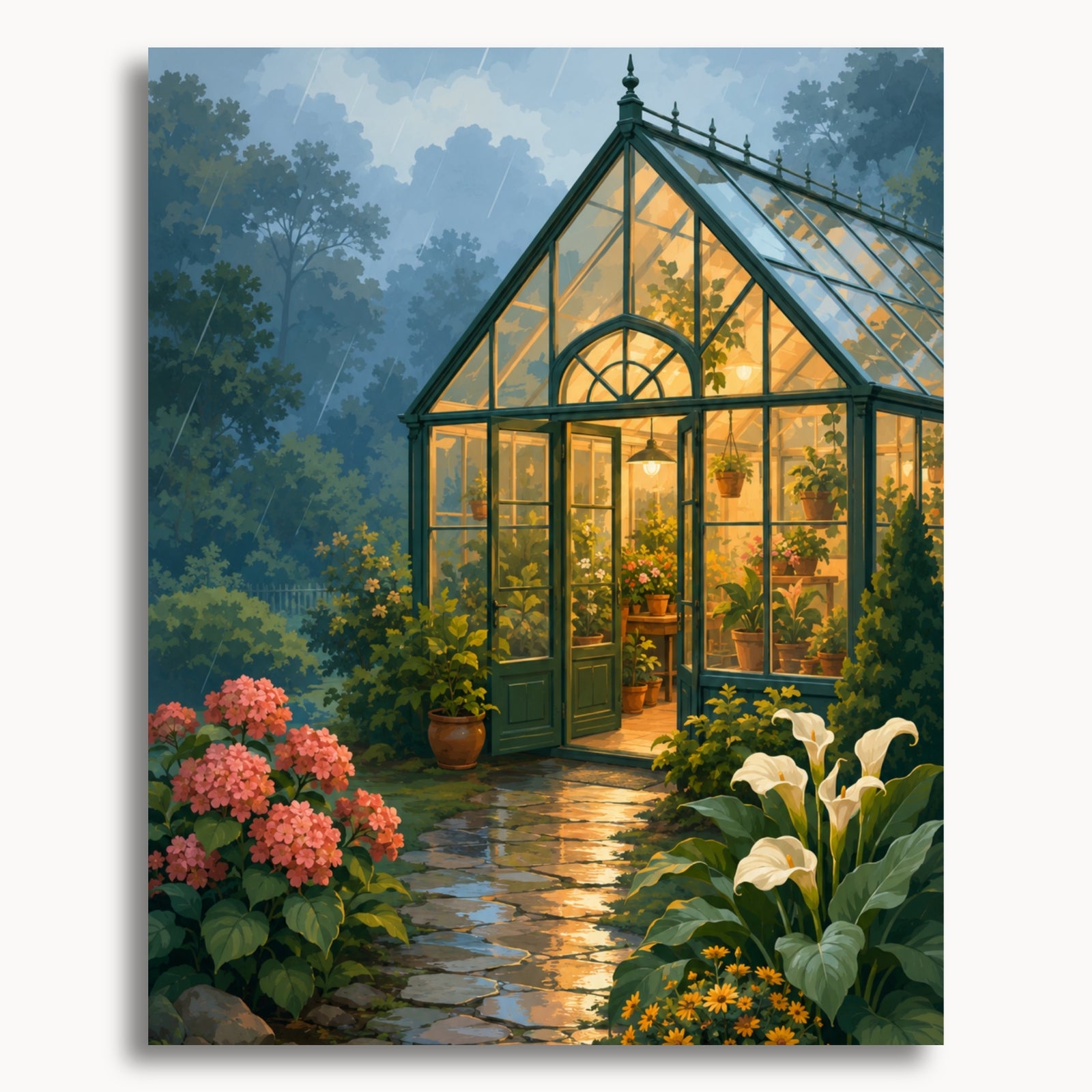Rainy Garden Greenhouse