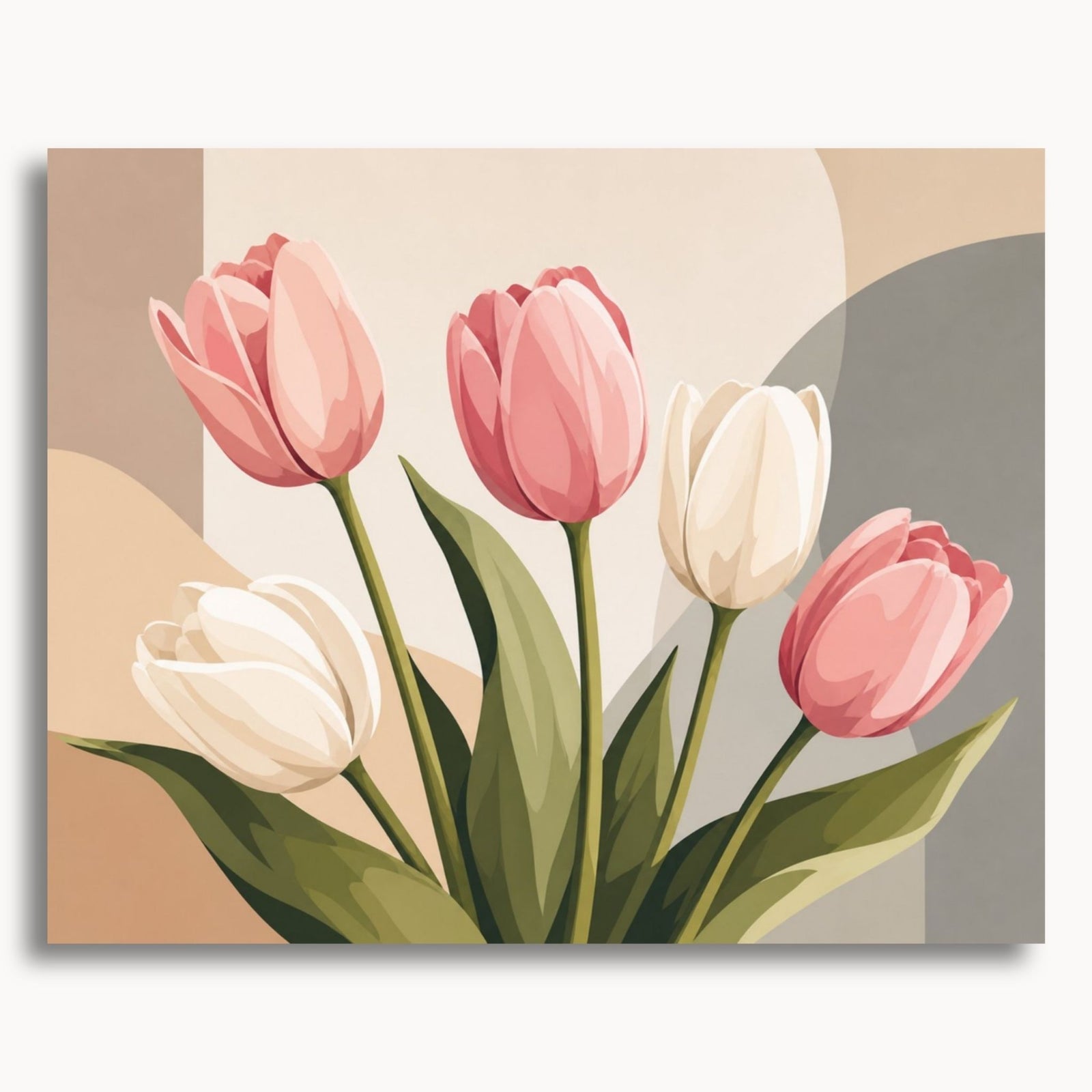 Tulipanes ruborizados
