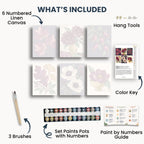 Ensemble de mini peinture par numéros Ginkgo Automne