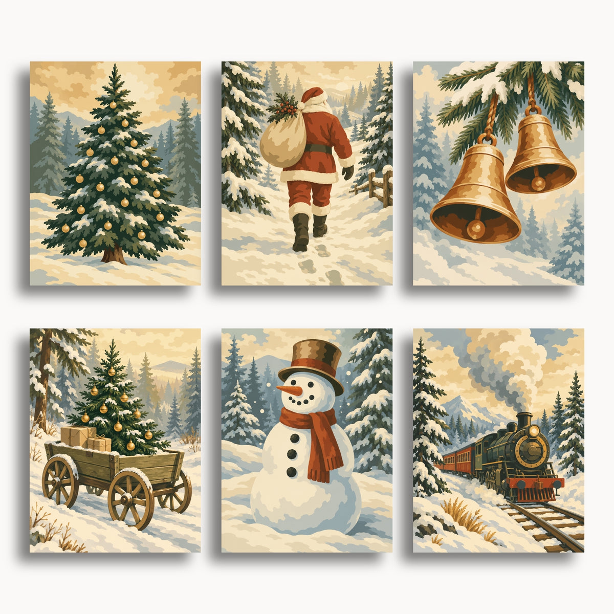 Christmas Winter Scenes | 6 Mini Kits