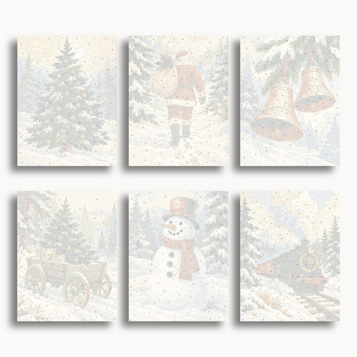 Christmas Winter Scenes | 6 Mini Kits