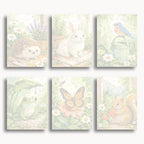 Acebo moderno – Juego de 6 mini pinturas por números