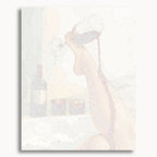 Numbered canvas preview for Spilled Desire, showing outlined painting sections and color numbers.