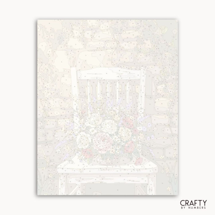 White paper with a grid pattern on a white background, featuring the brand 'Crafty by Numbers'.