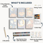 Ensemble de mini peinture par numéros Ginkgo Automne