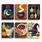 Mystical Witchy Still Life Mini Paint By Numbers Set