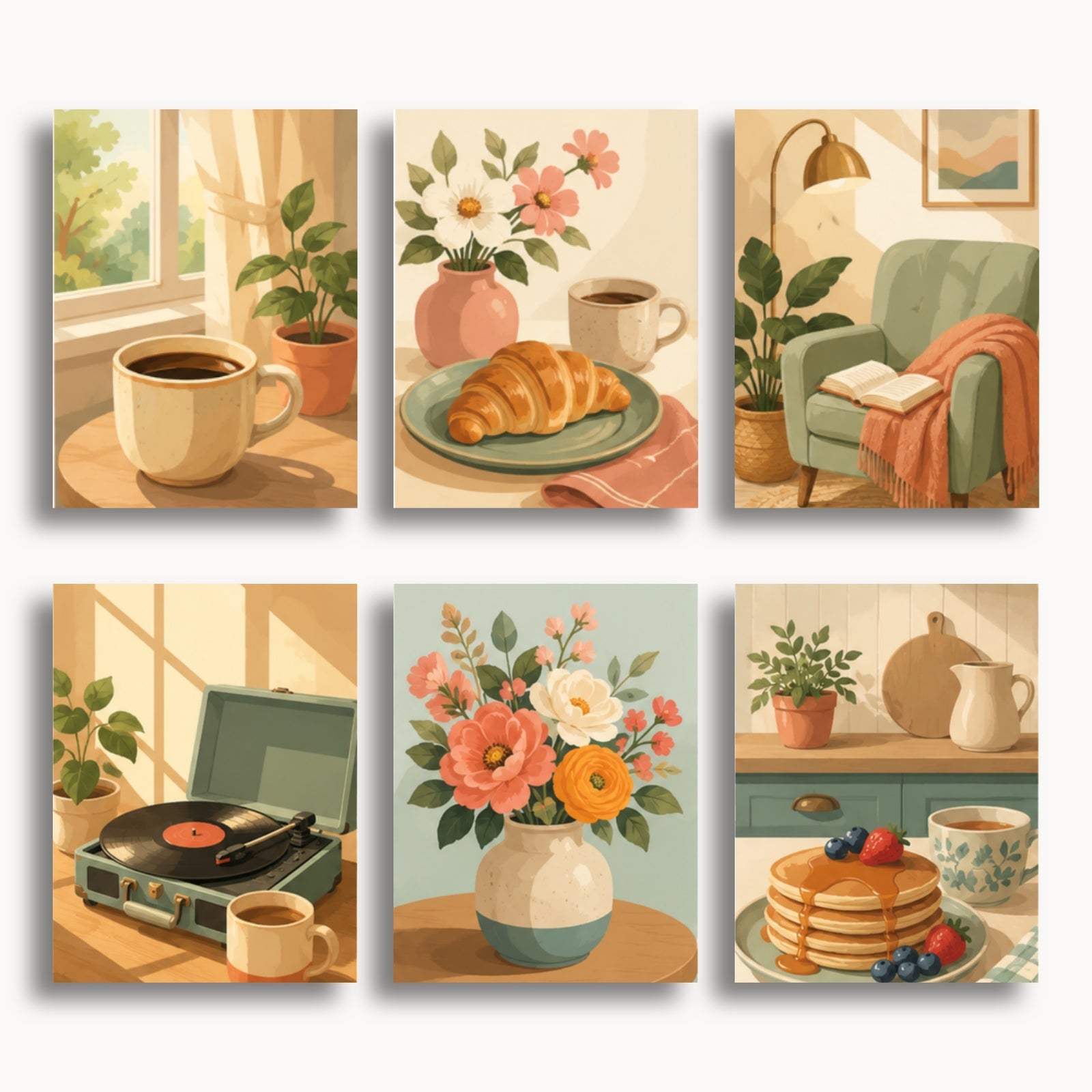 Cozy Café Mini Paint By Numbers Set