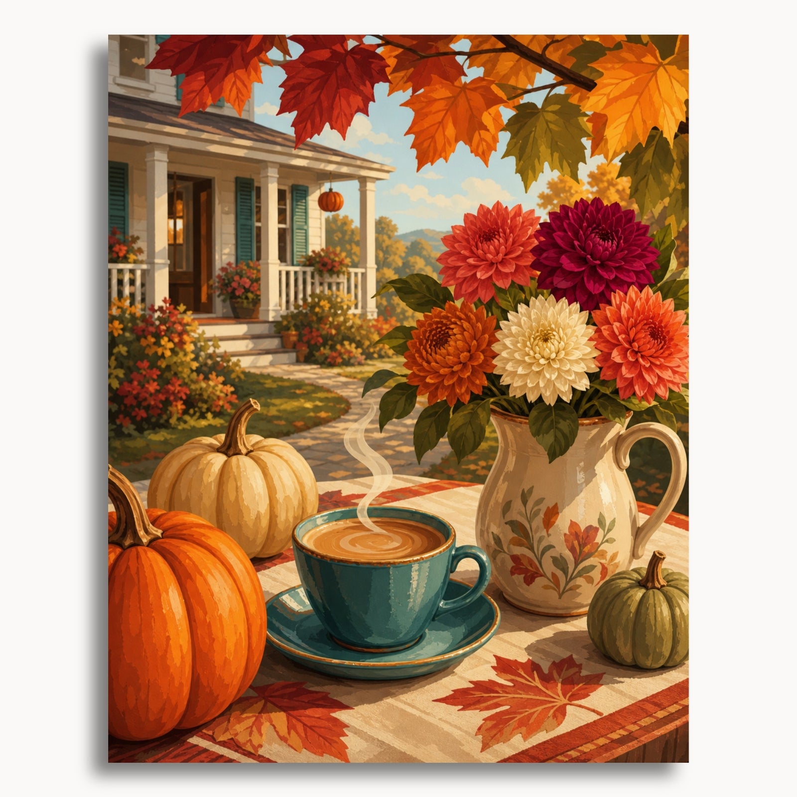 Autumn Porch Still Life
