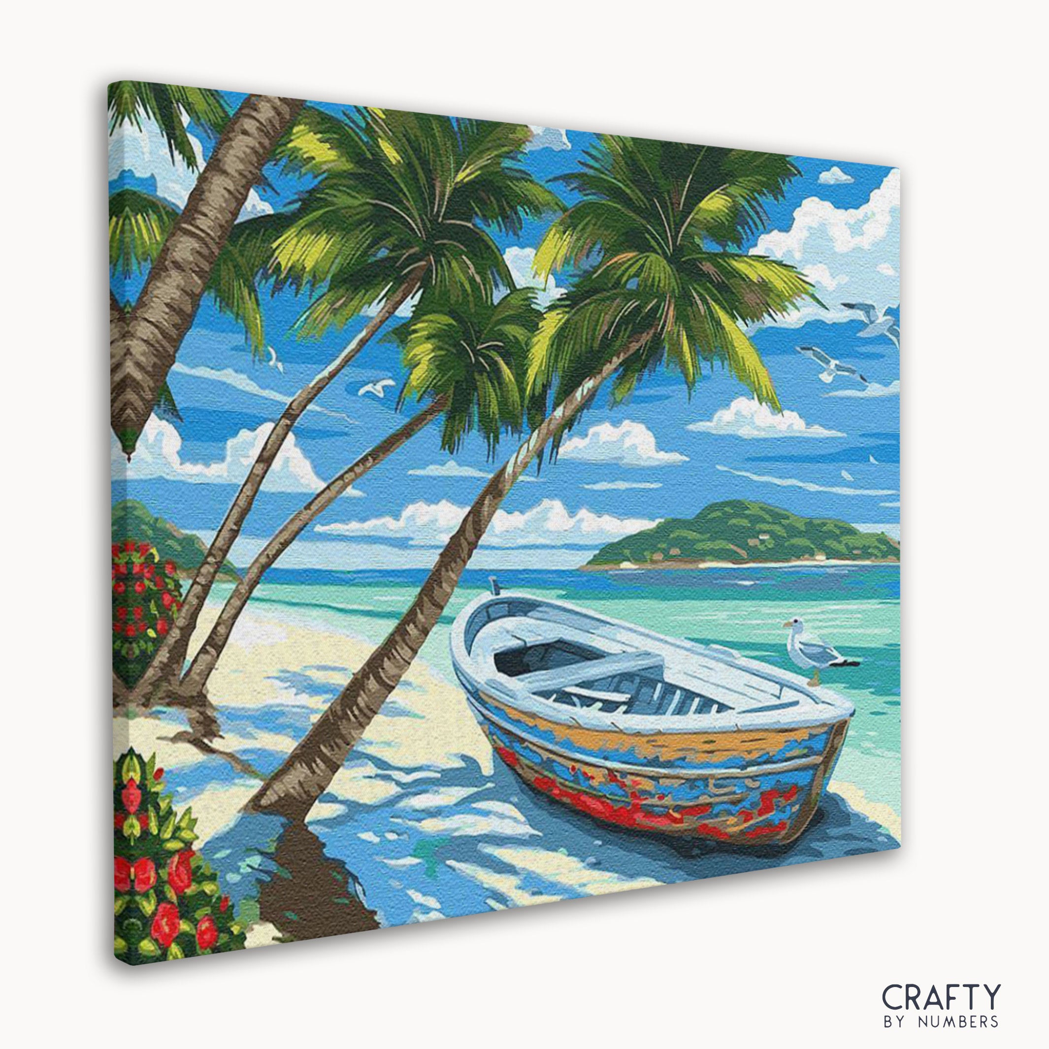 Relaxing nature scene Heavenly Calm paint by numbers set