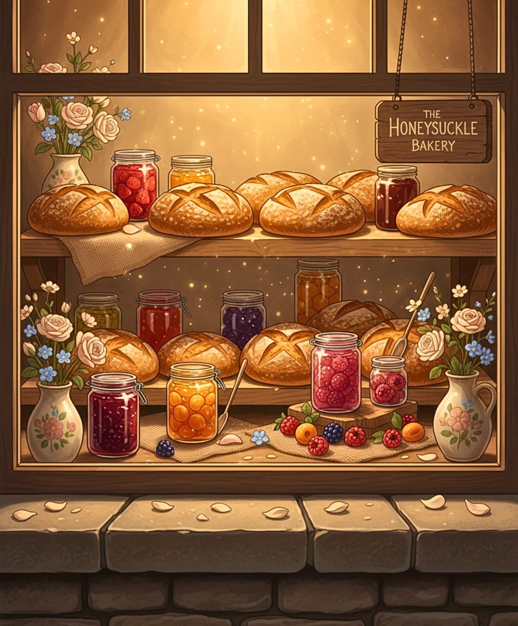 Golden Bakery Window