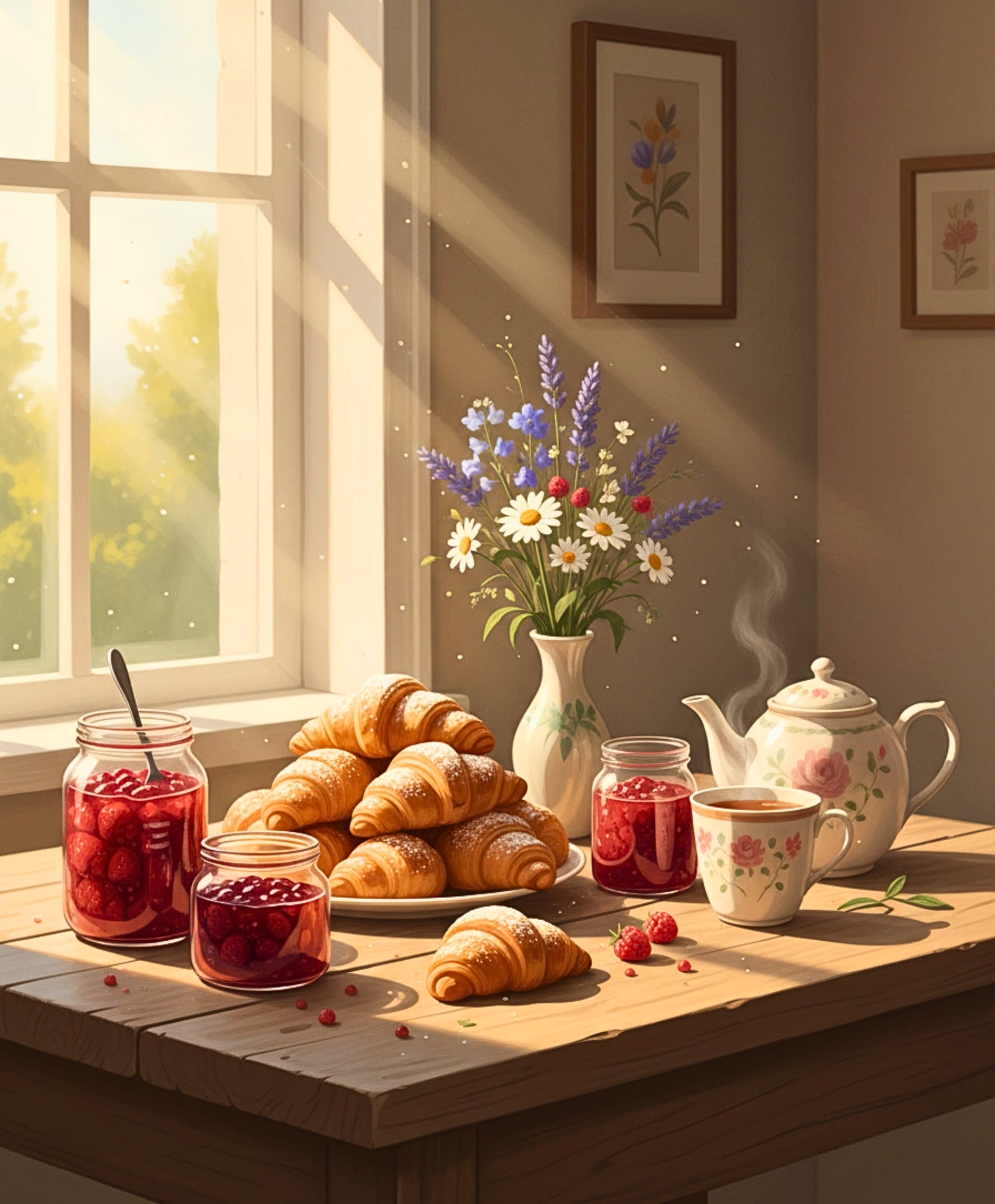 Golden Morning Table