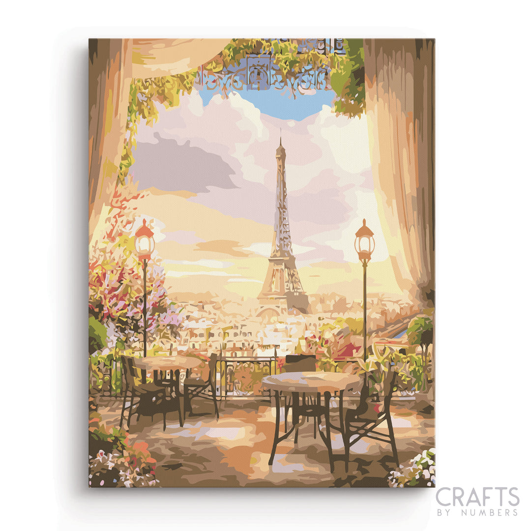 Eiffel Café Sunset