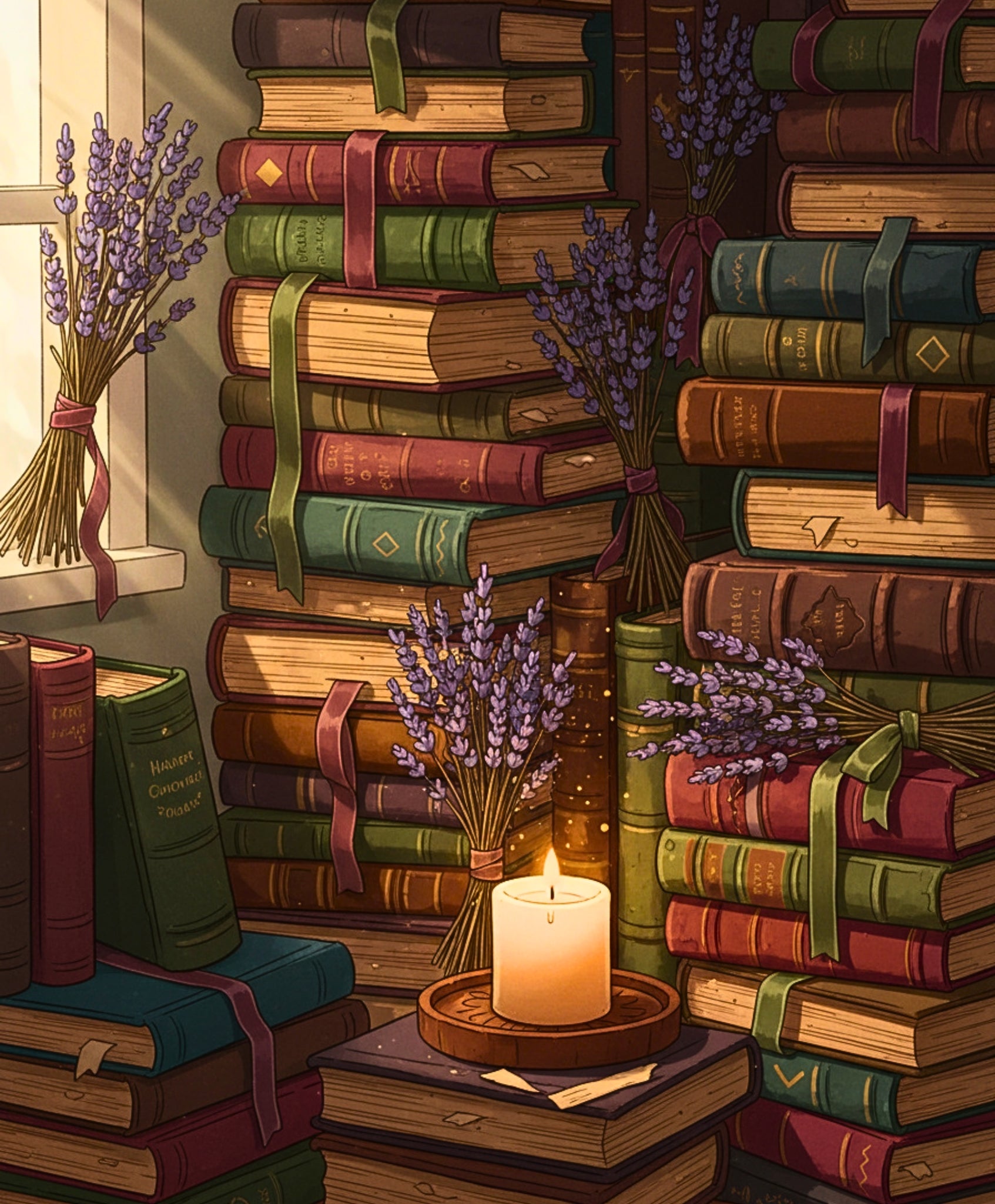 Lavender Literary Glow