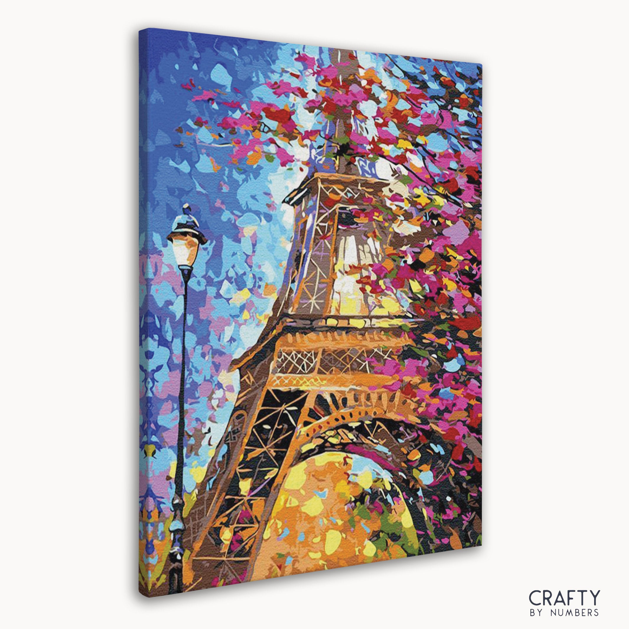 This paint by numbers kit captures the iconic atmosphere of Paris, blending classic style with modern technique, much like vincent van gogh famous paintings in its expressive use of color and light.