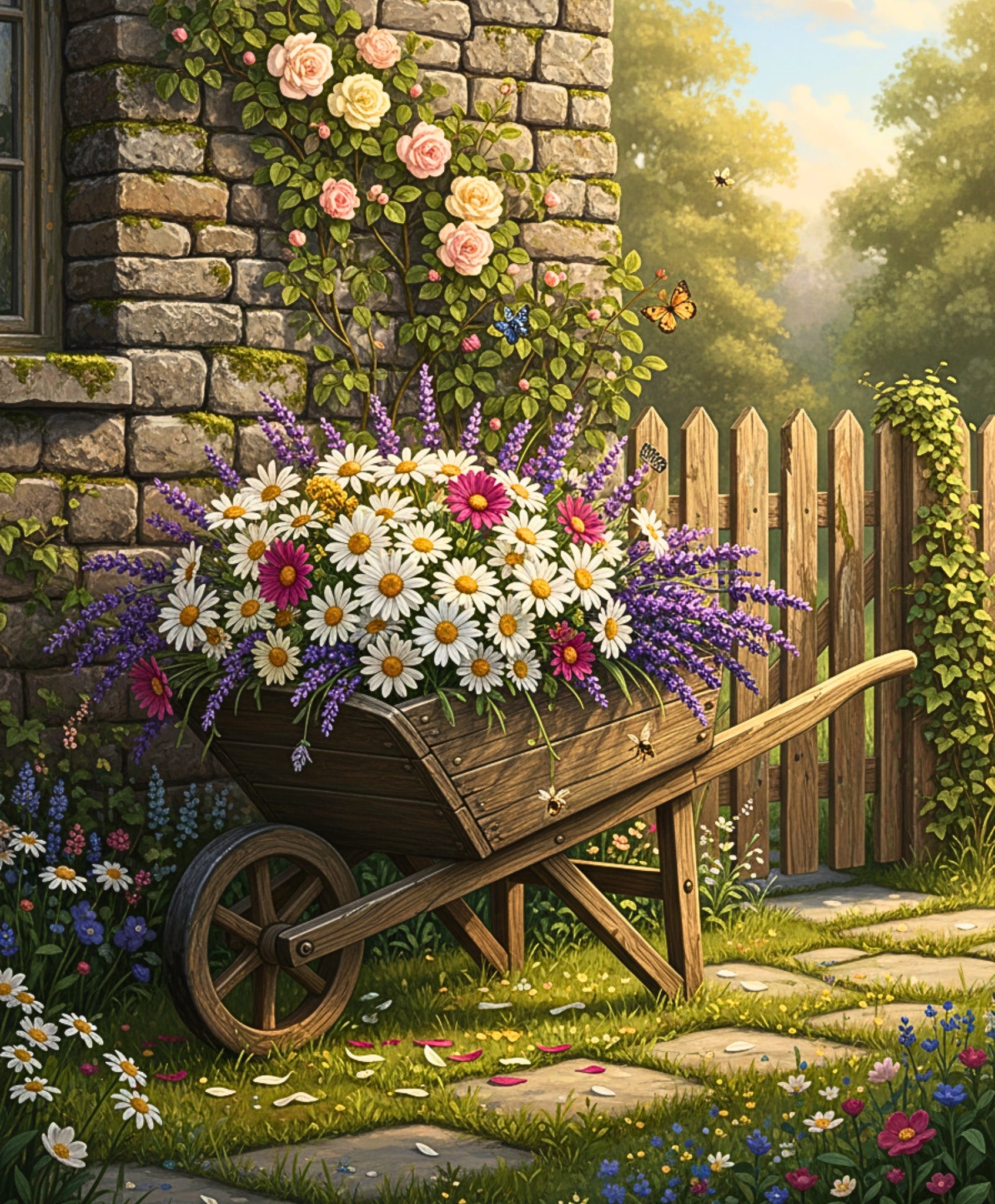 Countryside Bloom Cart