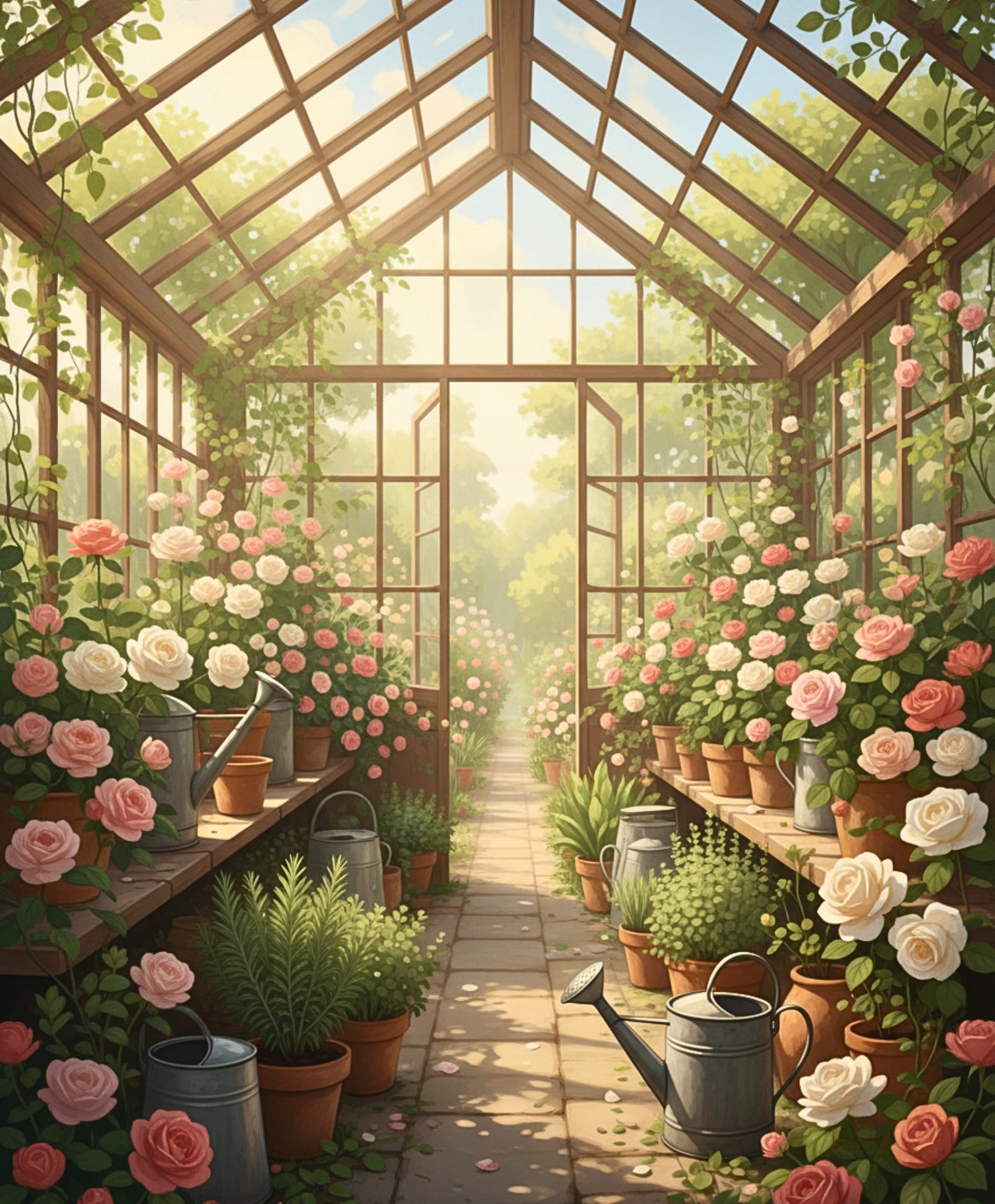 Sunlit Rose Conservatory