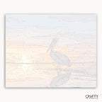 Sunset Shore Pelican
