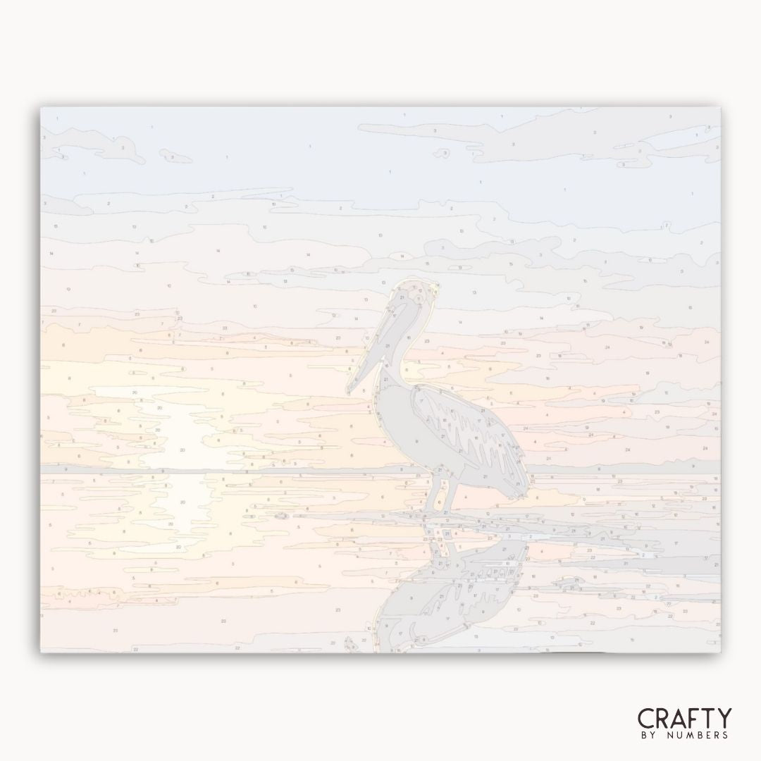 Sunset Shore Pelican