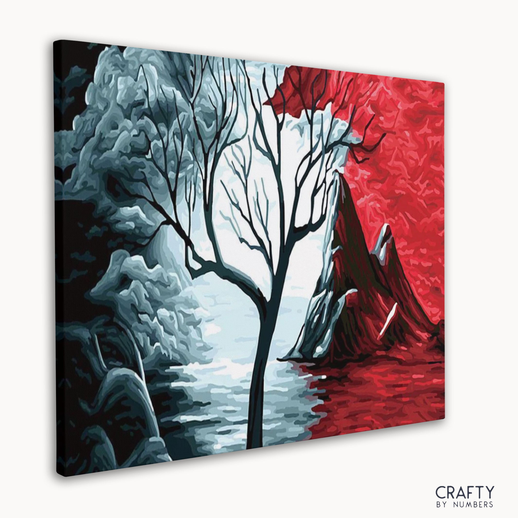 Beginner-friendly Dark to Light paint by numbers canvas