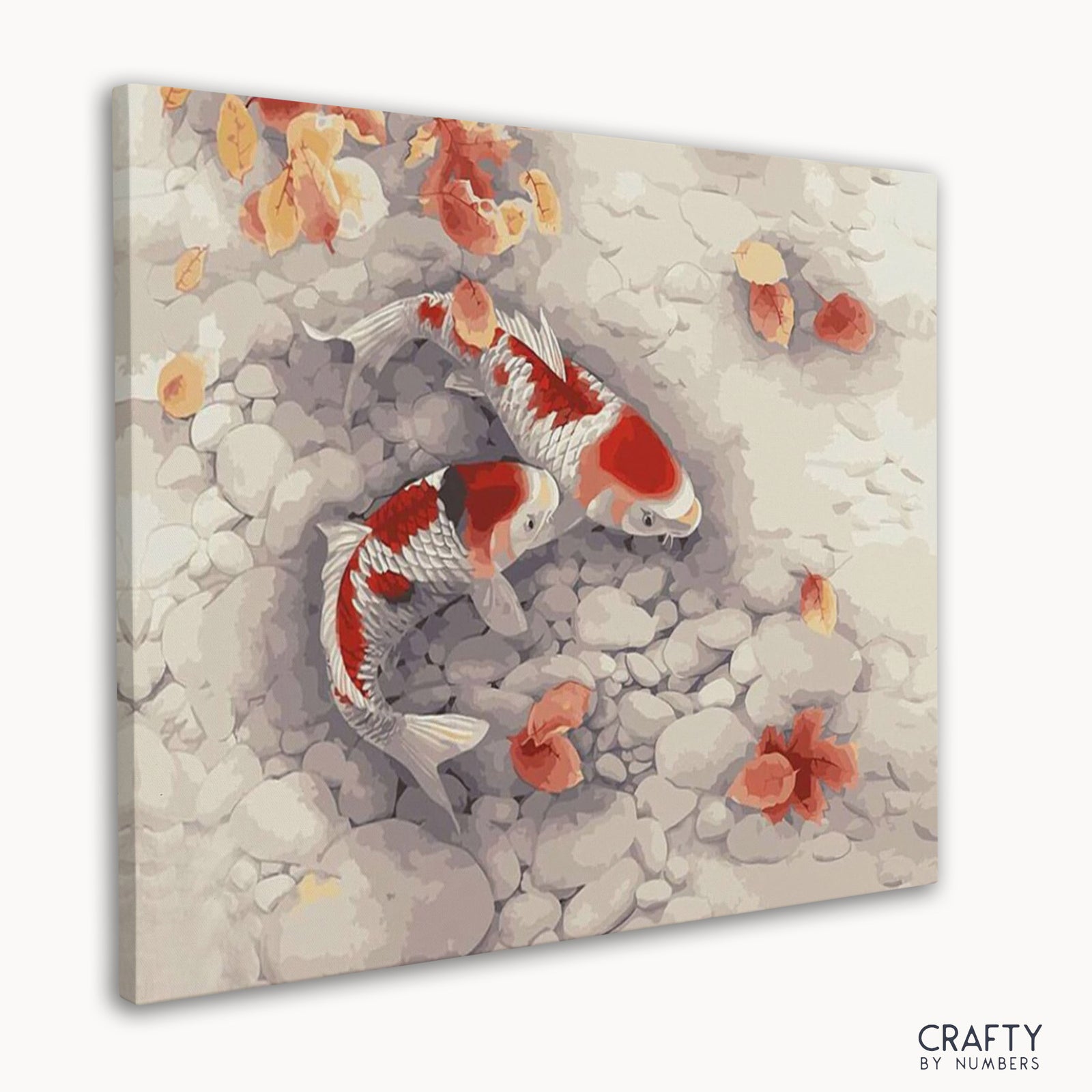 Finished Swimming Koi artwork