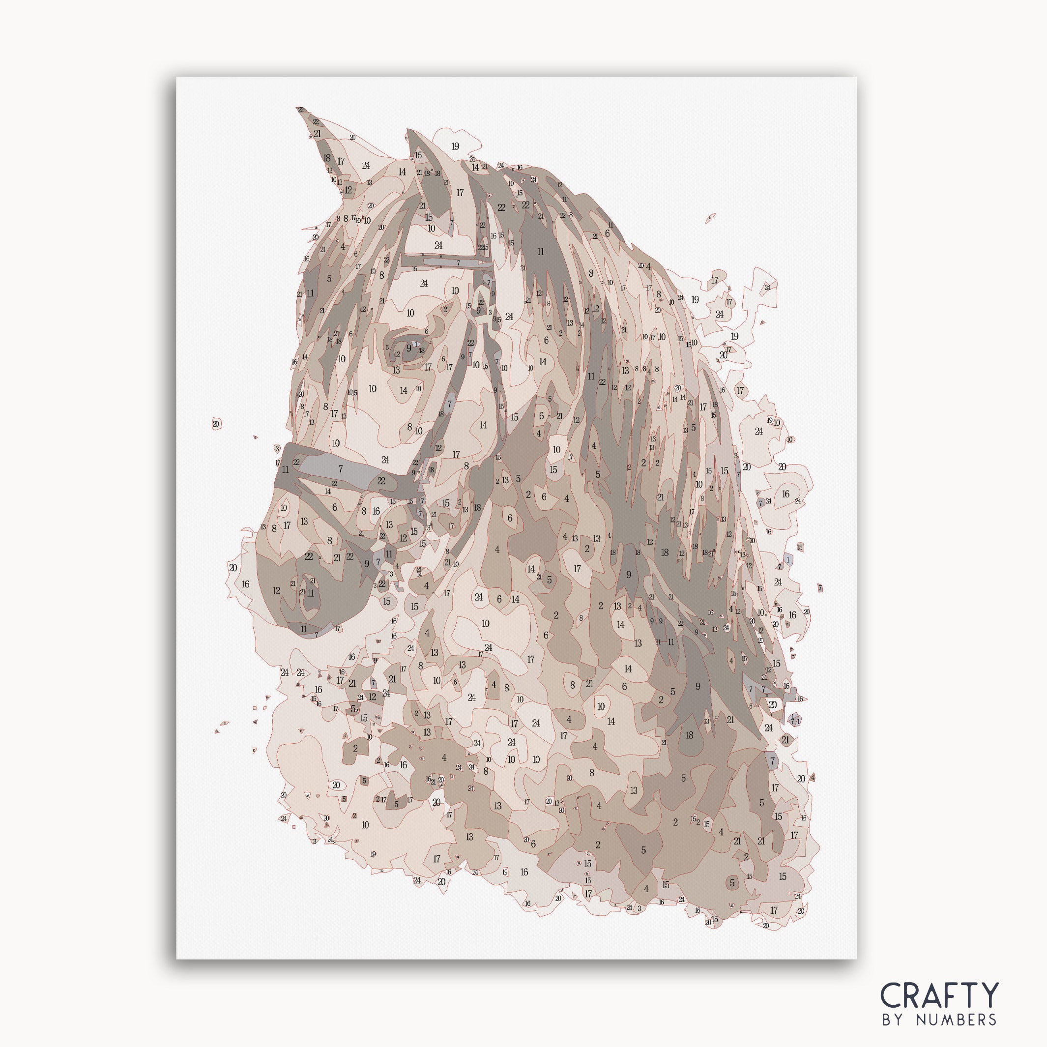 Quiet Dignity paint by number featuring serene colors inspired by famous paintings and van gogh famous paintings style.