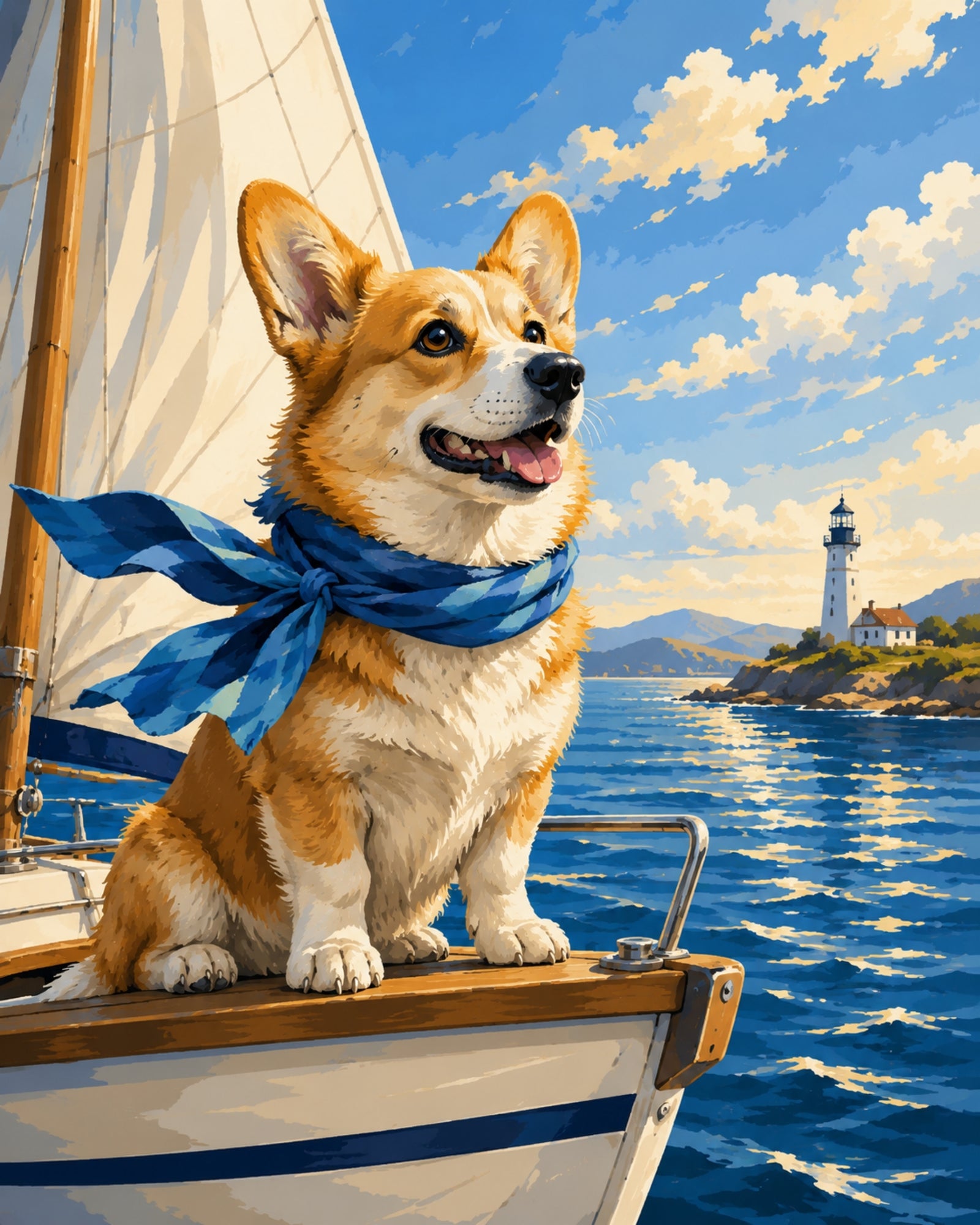 Sailing Corgi