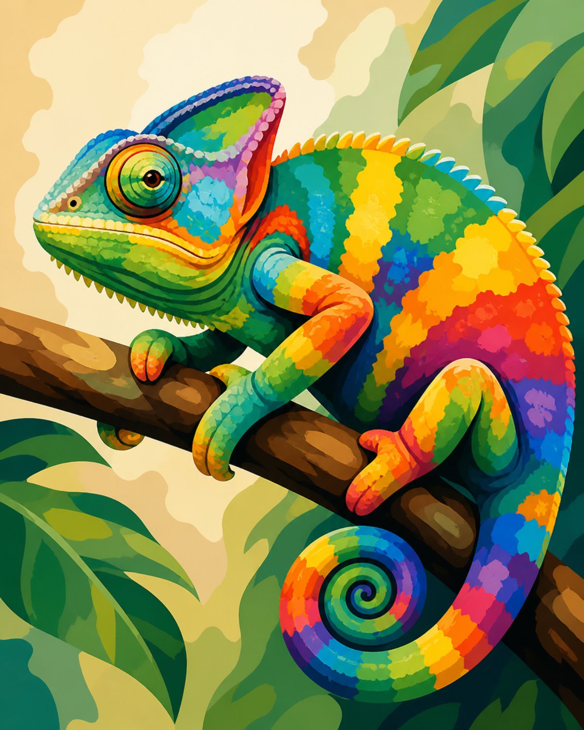 Regenbogen-Chamäleon