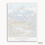 canvas patagonia paint by numbers by crafty by numbers