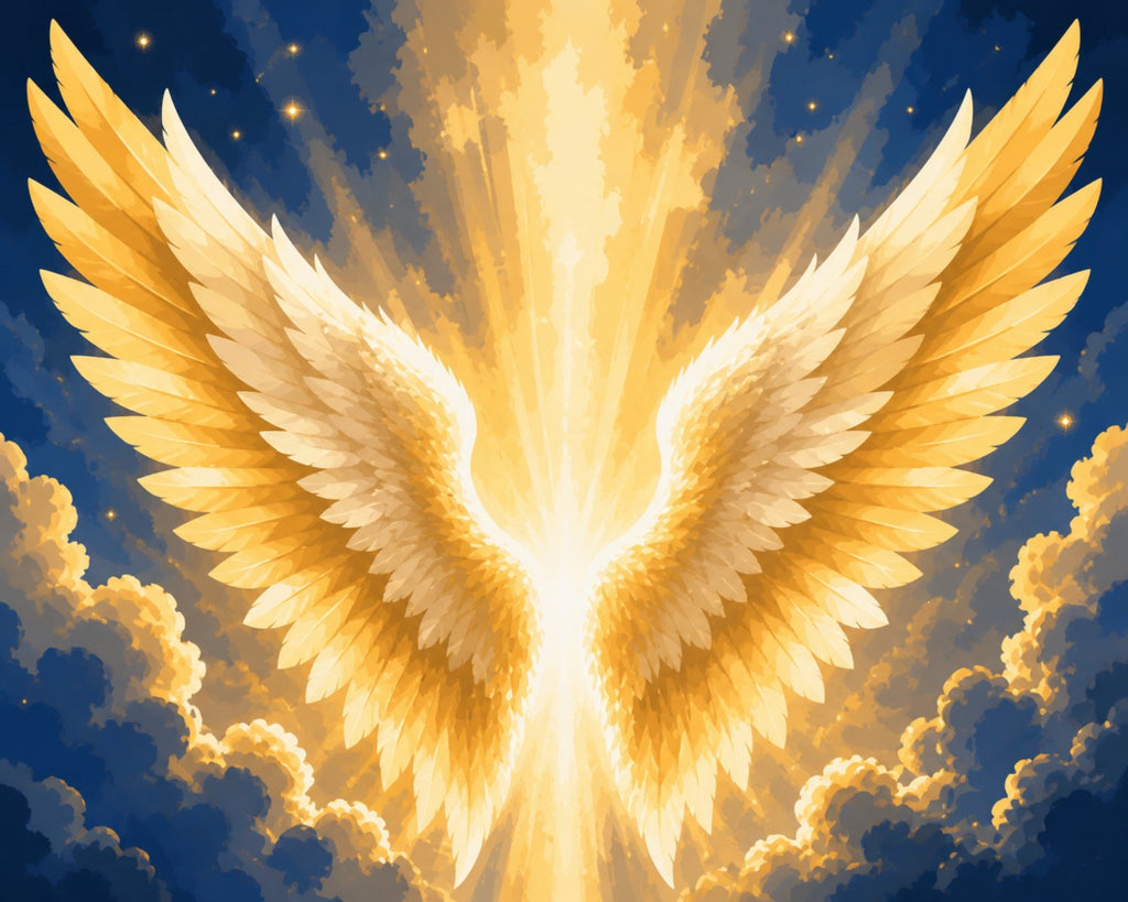 Finished Golden Wings paint by numbers artwork