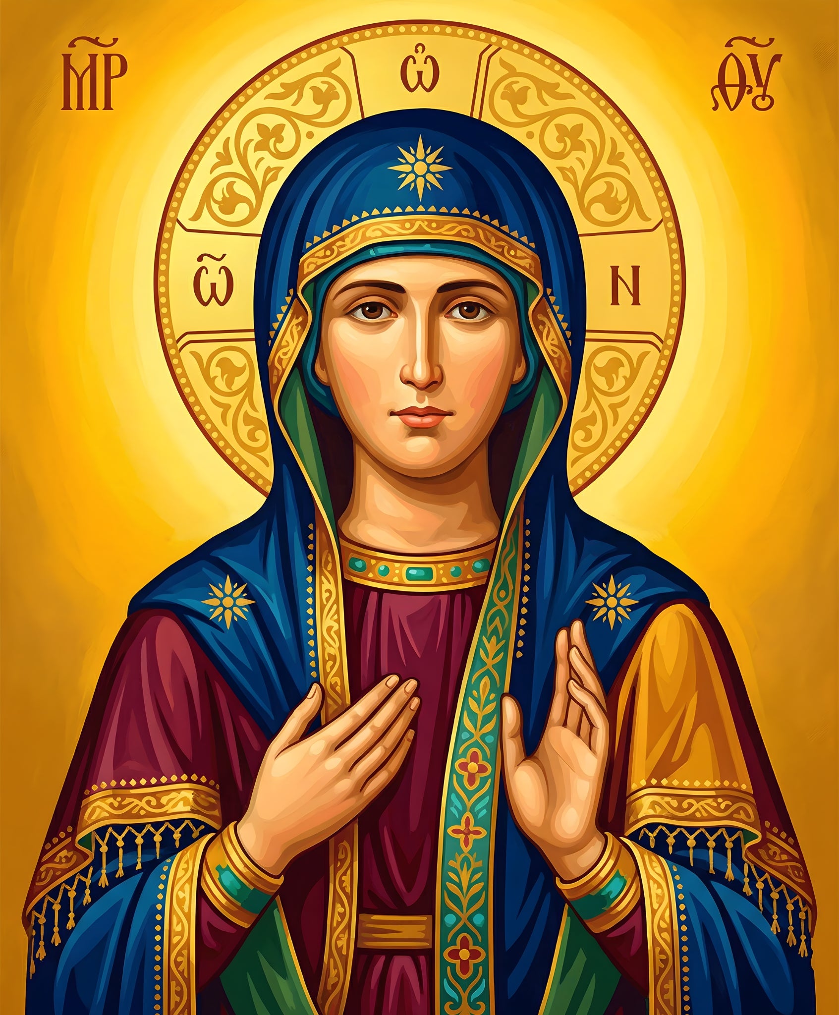 Sacred Byzantine Madonna