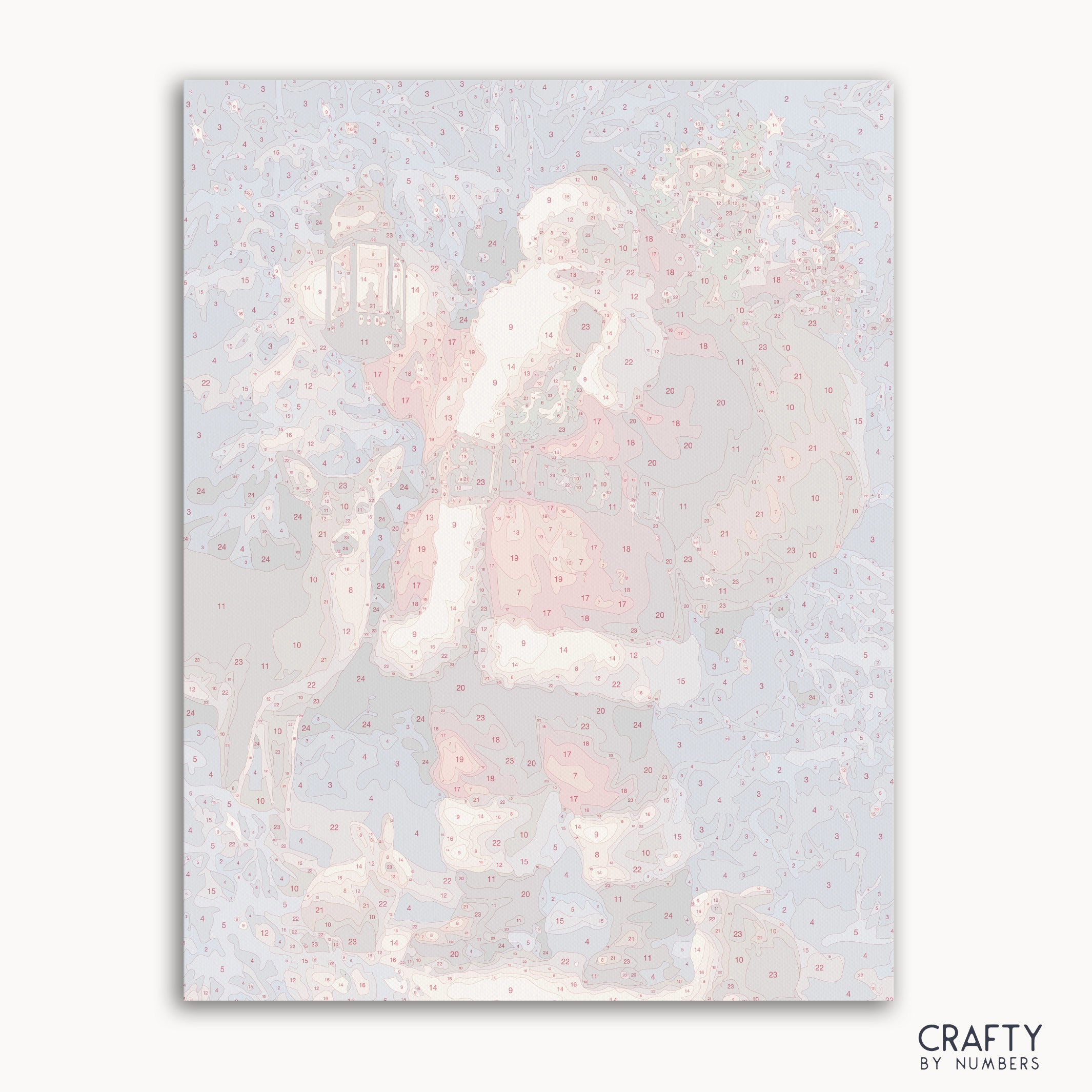 Merry Christmas paint by number featuring a vibrant scene inspired by famous paintings and capturing the style of van gogh famous paintings.