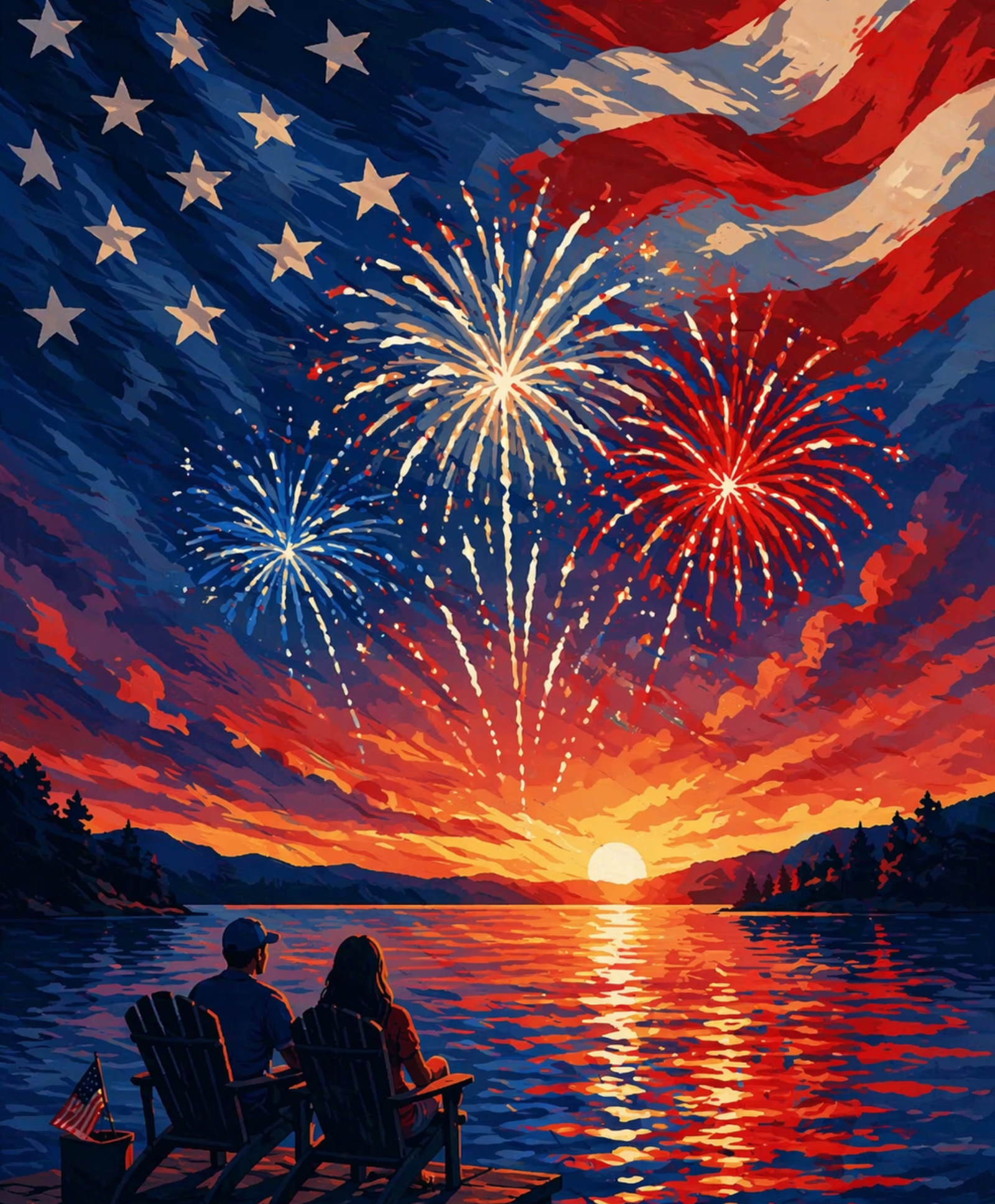 Patriotic Sunset