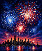 Fireworks Skyline
