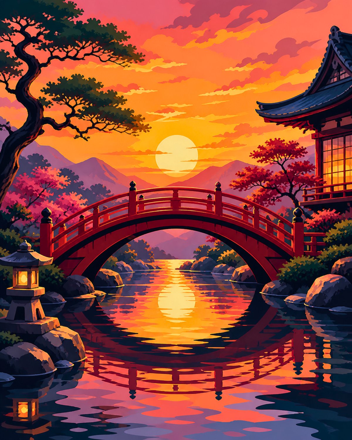 Sonnenuntergangsbrücke