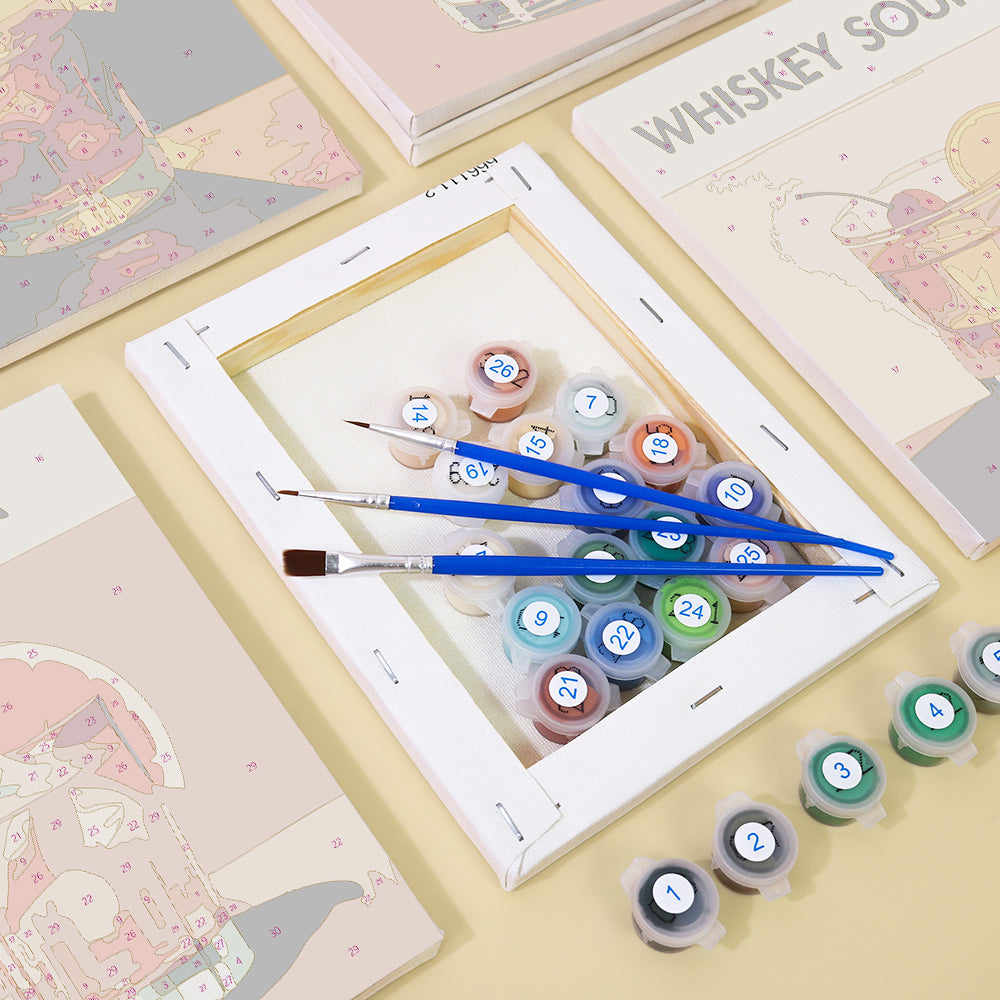 Relaxing painting kit for stress relief and creative fun