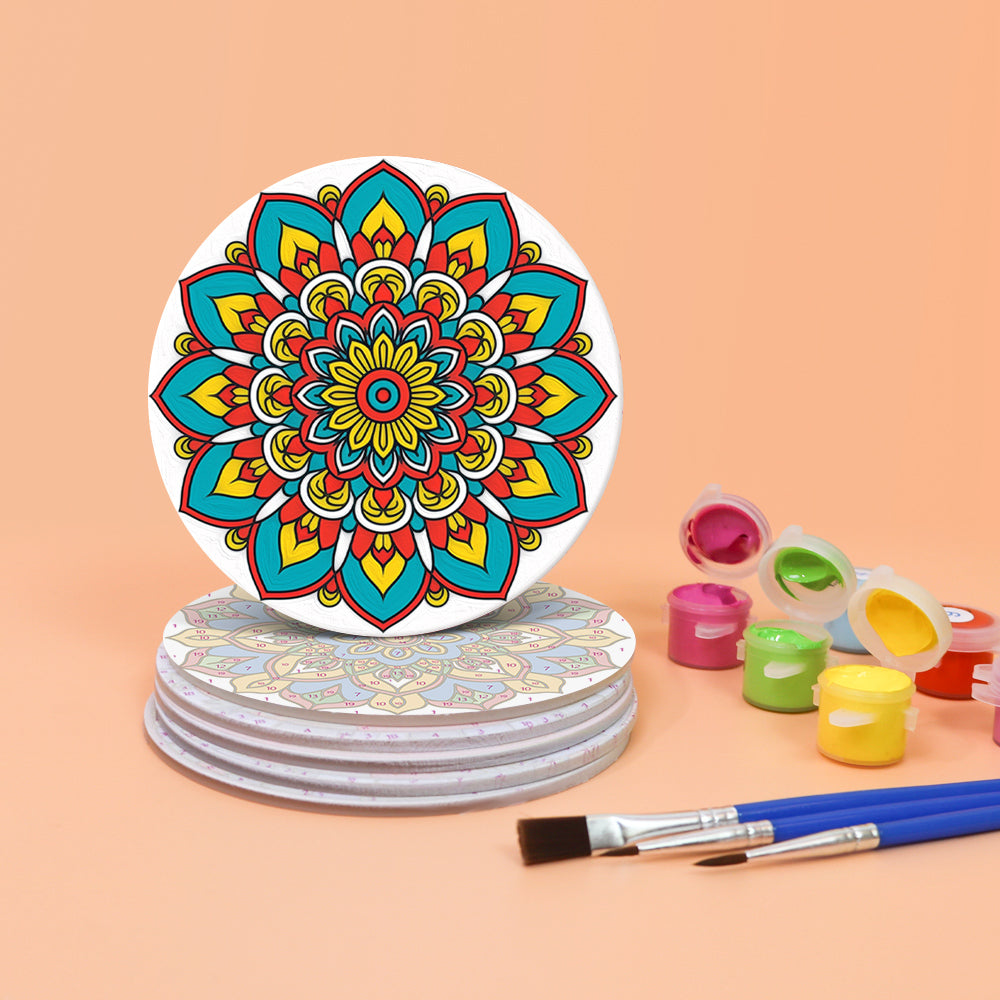 Mandala Magic (Set of 6) canvas detail