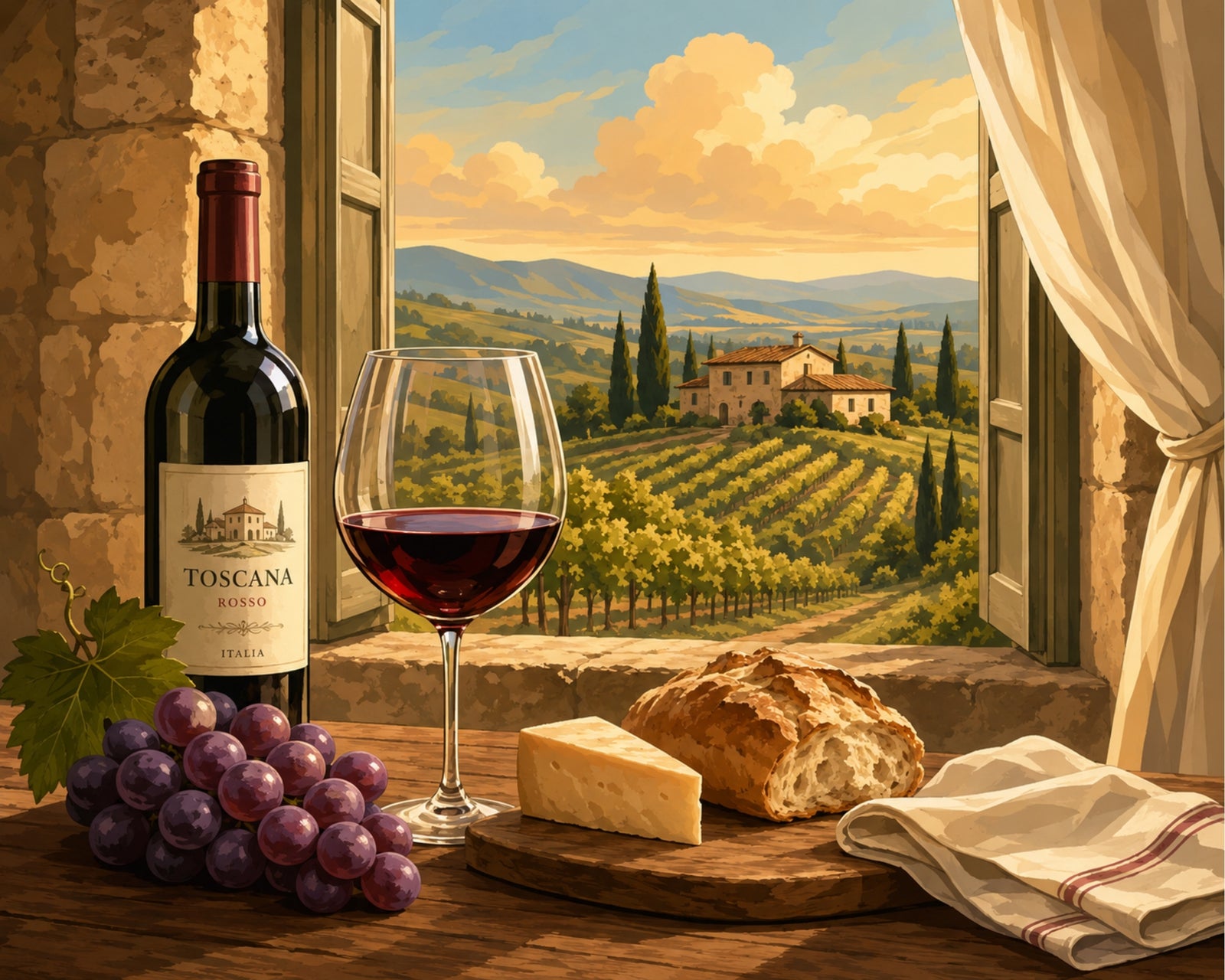 Tuscan Vineyard