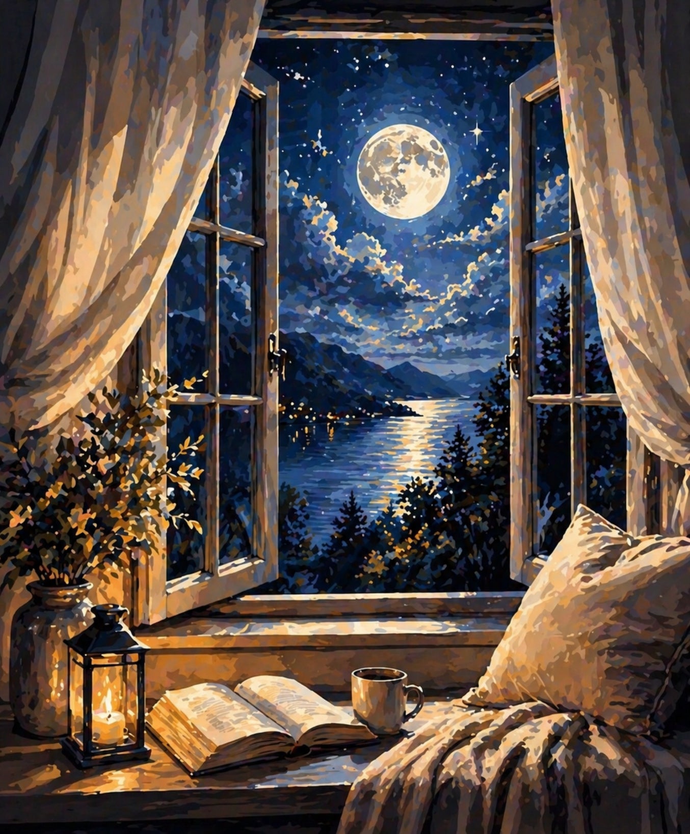 Moonlit Window
