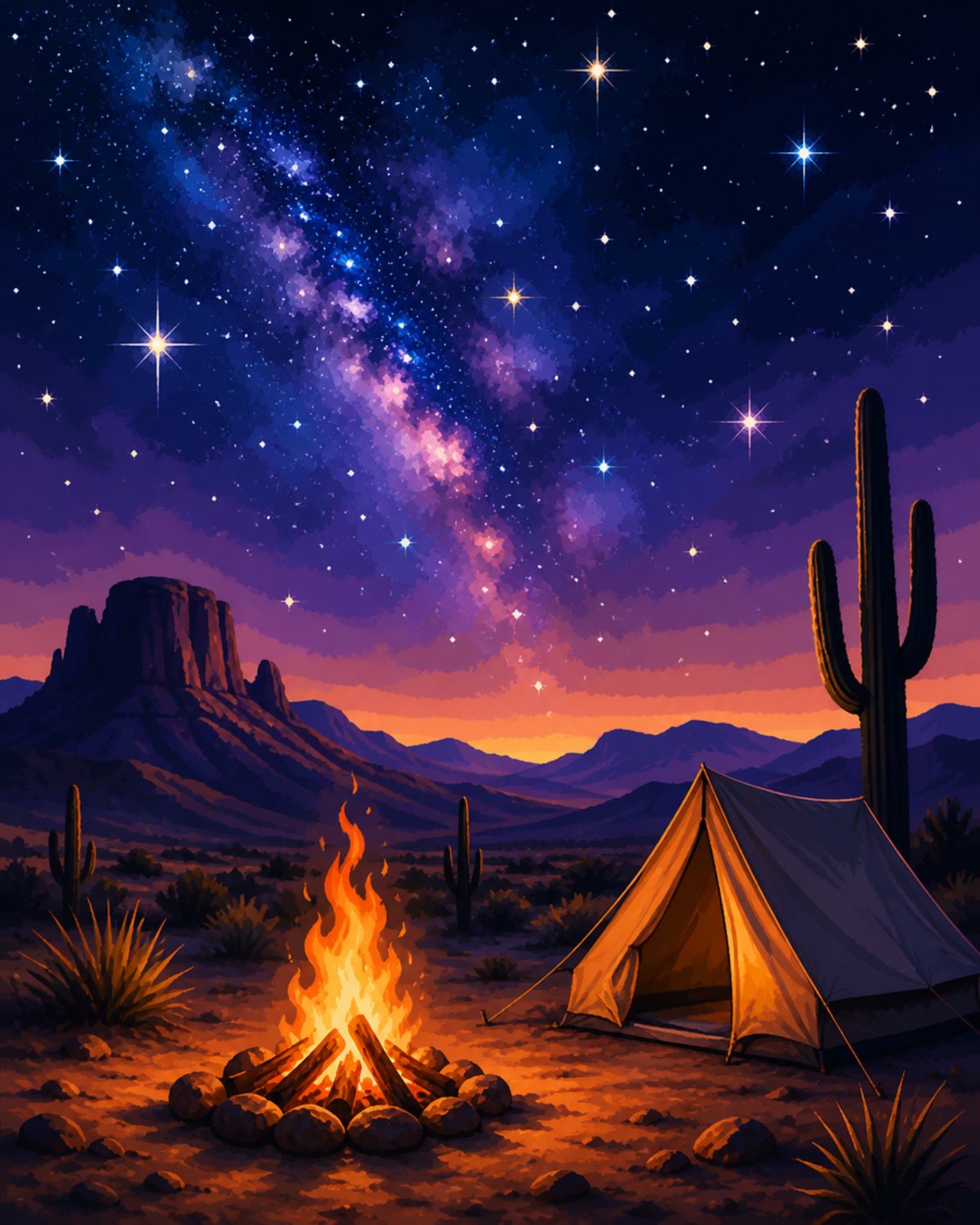 Desert Campfire