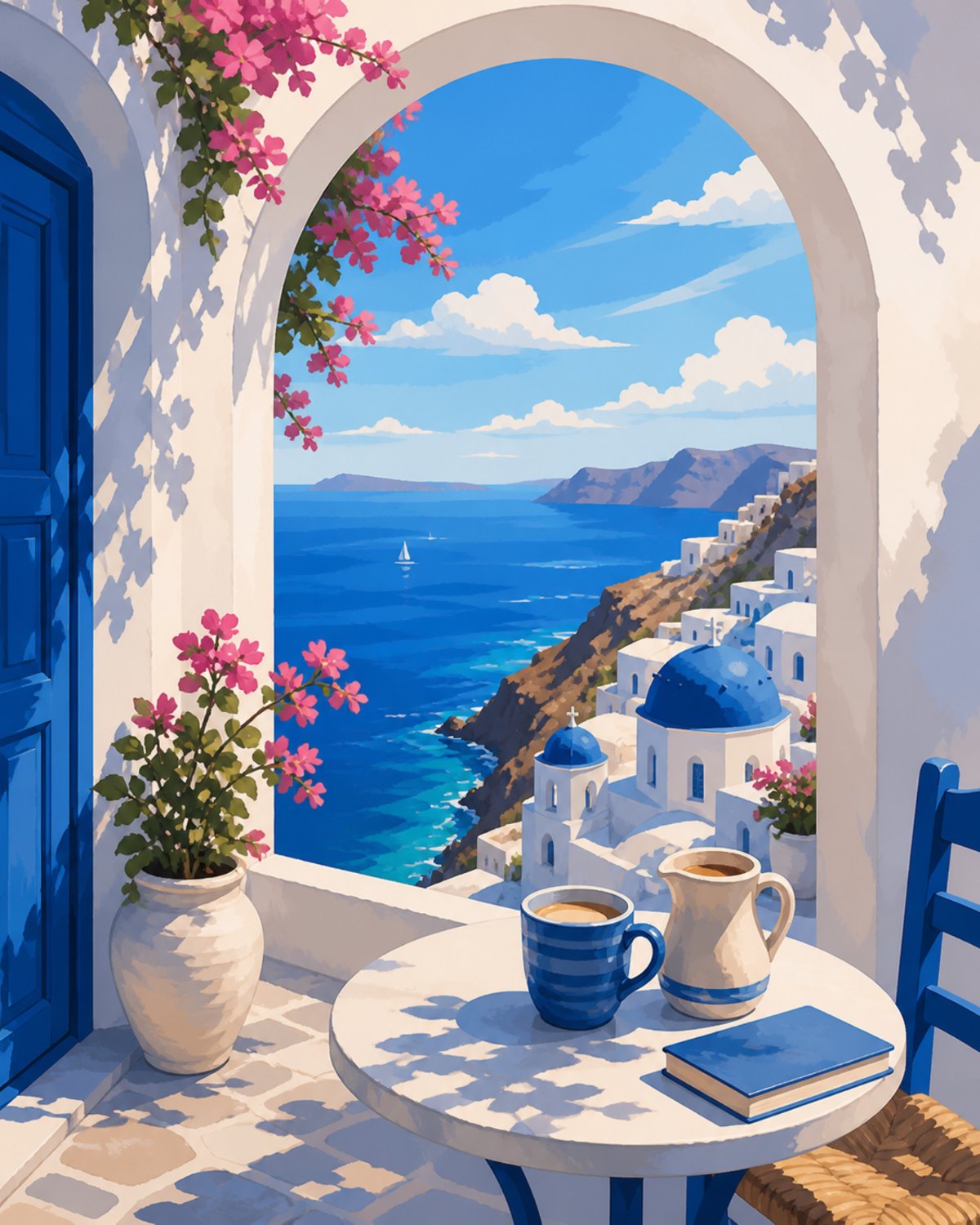 Santorini-Morgen