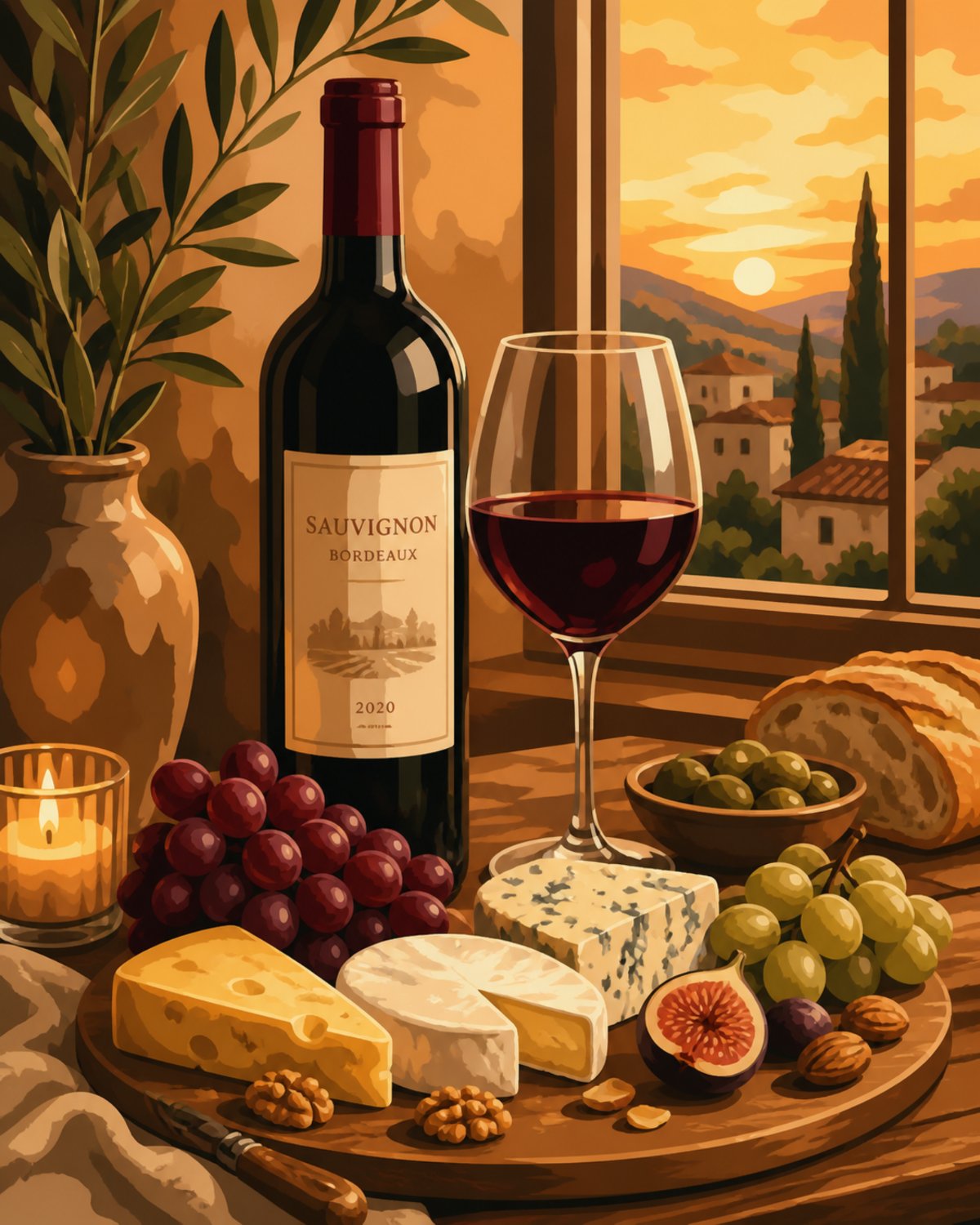 Wine Sunset