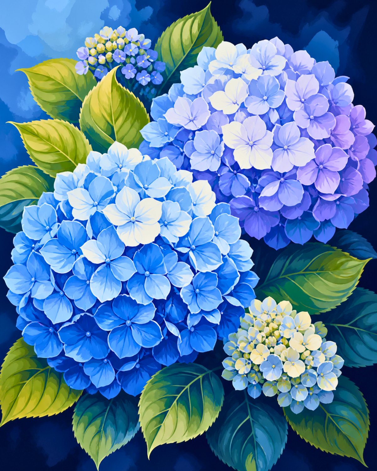 Blue Hydrangeas