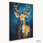 Colorful prismatic deer paint by number reflecting elements seen in famous paintings of women and top 10 picasso famous paintings.