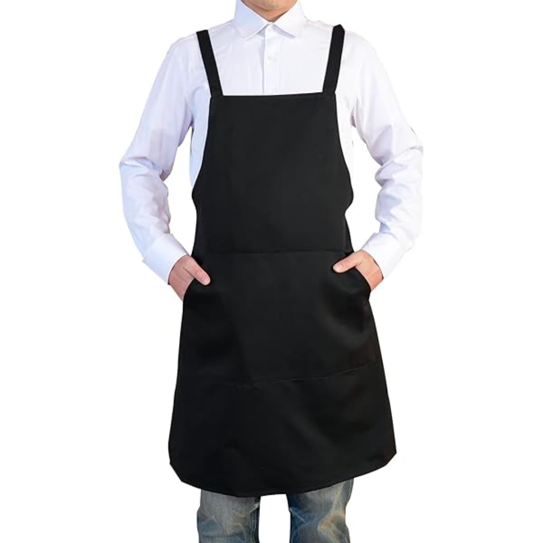 Beginner-friendly paint by numbers apron kit with canvas and acrylic paints.