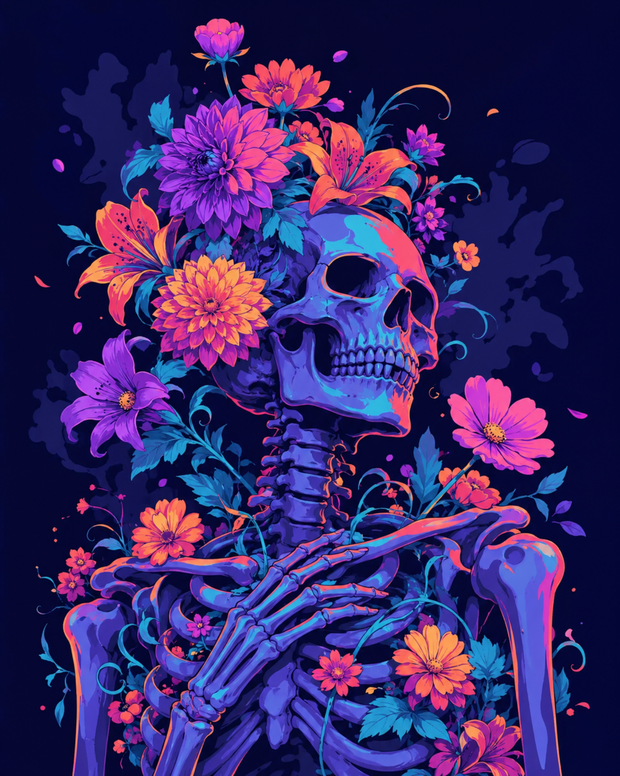 Floral Skeleton