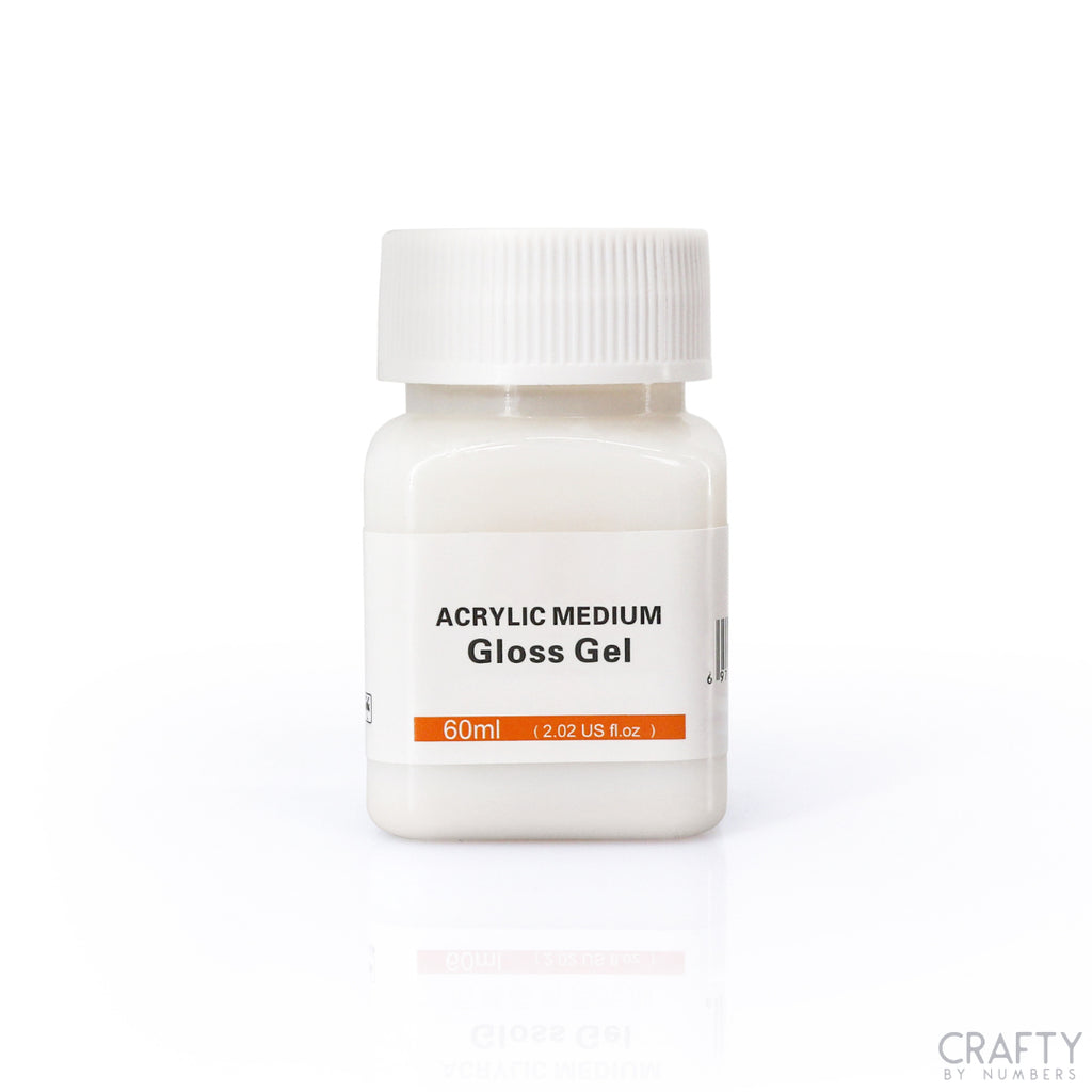 Acrylic gesso for priming canvas, enhancing paint adhesion and texture.