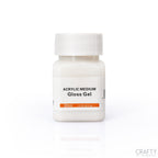 Acrylic gesso for priming canvas, enhancing paint adhesion and texture.