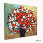Detailed Bouquet of Colors paint by number featuring bright blooms similar to famous flower paintings and famous art paintings.
