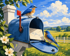 Bluebird Mailbox